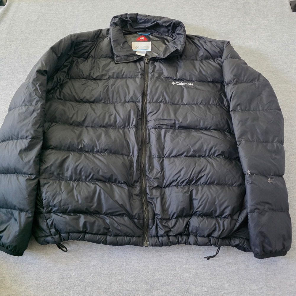 Columbia Omni-Heat Puffer Jacket Womens 3X Black Interchange Insulated Coat